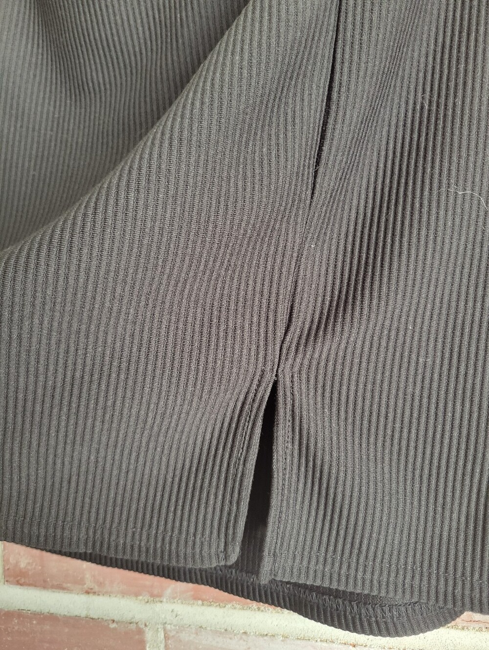 ASOS Black Ribbed Mini Skirt - Picture 3 of 4